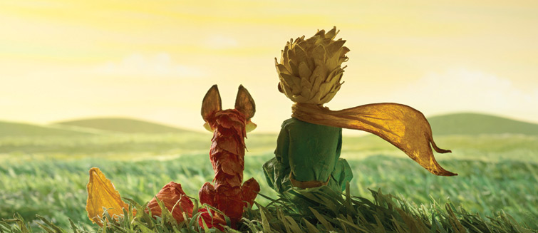 The Little Prince with his fox.